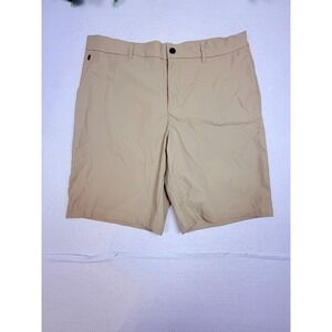 32 Degrees Cool Mens Stretch Performance Shorts Khaki Tan Golf Hiking 37 Waist